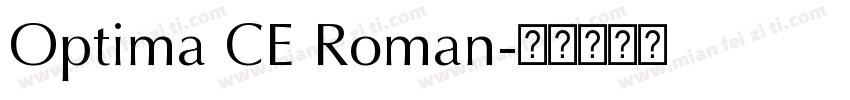 Optima CE Roman字体转换